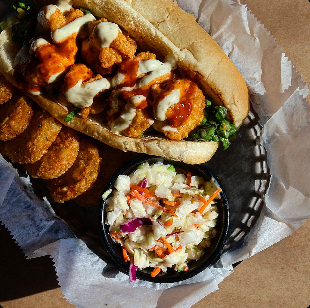 Spicy Shrimp Po’ Boy